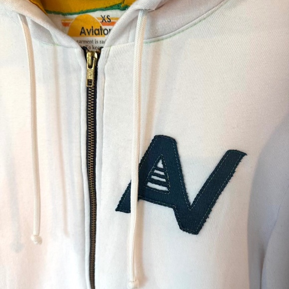 Aviator Nation White Rainbow Hoodie - X-Small (RARE) - Picture 5 of 16